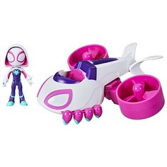 Игровой набор Hasbro Spidey and his Amazing Friends Призрак Паук и транспорт 2 в 1, F1946