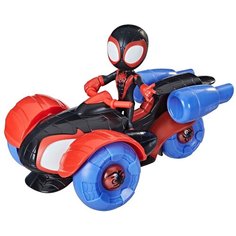 Игровой набор Hasbro Spidey and his Amazing Friends Майлз Моралес и транспорт 2 в 1, F1945