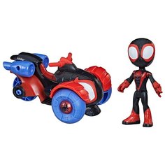 Игровой набор Hasbro Spidey and his Amazing Friends Майлз Моралес и транспорт F1941
