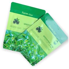 FarmStay Visible Difference Mask Sheet Green Tea Seed Тканевая маска для лица с экстрактом семян зеленого чая 2шт