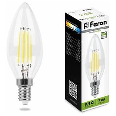 Лампа светодиодная диммируемая Feron LB-166 Свеча E14 7W 4000K