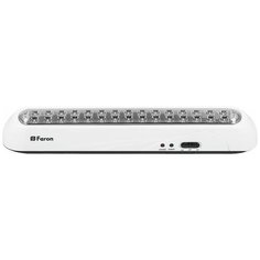 Светильник аккумуляторный, 30 LED AC/DC, белый, EL20 Feron
