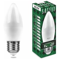 Лампа светодиодная SAFFIT SBC3709 Свеча E27 9W 4000K