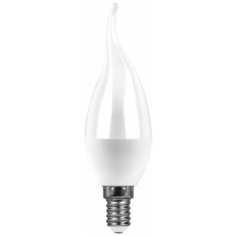 Лампа светодиодная SAFFIT SBC3709 Свеча на ветру E14 9W 4000K