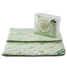 Одеяло NeSaDen Престиж Бамбук 300 г/м2, всесезонное, 140 х 205 см (зеленый)