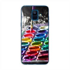 Силиконовый чехол "Палитра красок" на Samsung Galaxy A6 / Самсунг Галакси А6 Case Place