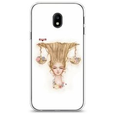 Силиконовый чехол "Весы прическа" на Samsung Galaxy J3 2017 / Самсунг Галакси Джей 3 2017 Case Place