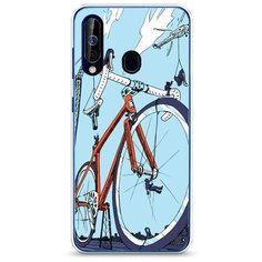 Силиконовый чехол "Хобби велосипед 10" на Samsung Galaxy A60 / Самсунг Галакси А60 Case Place