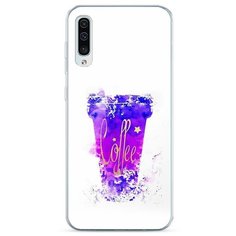 Силиконовый чехол "Кофейный стакан арт" на Samsung Galaxy A30s / Самсунг Гэлакси А30s Case Place