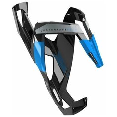 Флягодержатель велосипедный Elite Custom race plus, чёрный глянцевый/ синий, 0140634