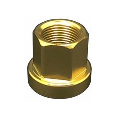 Гайка колеса TBS AL-7075, ВМХ, 14мм, жёлтая, M14-NUT YEL