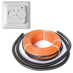 Теплый пол кабель WarmCoin Universal ЭКО 1800 Вт / ~120 м с термостатом