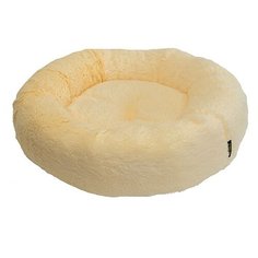 Лежак для собак и кошек PRIDE Ватрушка Пудинг 57х57х18 см нежно-бежевый
