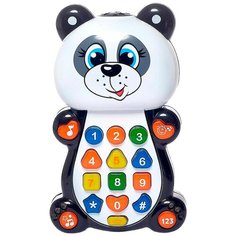 Интерактивная развивающая игрушка Zabiaka Панда с проектором SL-9902A, черный/белый