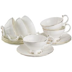 Чайный сервиз Lefard 264-635, 6 персон, 12 предм., белый