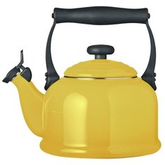 Чайник со свистком le creuset 1.6l желтый sun