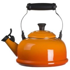Чайник со свистком le creuset 1.6l оранжевый volcanic
