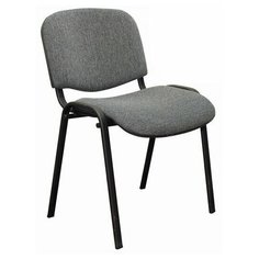 Стул изо черн/кар ткань серая ФАБРИКАНТ