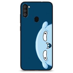 Силиконовый чехол "Подушка синий фон" на Samsung Galaxy M11 / Самсунг Галакси М11 Case Place