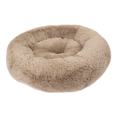 Лежак для собак и кошек PRIDE Ватрушка Пудинг 57х57х18 см серый