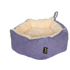 Лежак для собак и кошек PRIDE Зимняя звездочка 51х51х22 см лавандовый