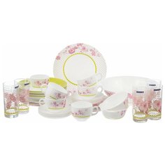 Столовый сервиз Luminarc Essence Covent Garden N9757, 6 персон, 50 предм., белый