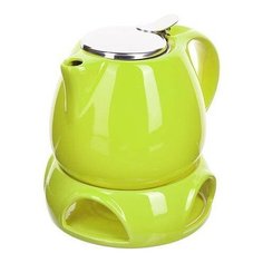 Заварочный чайник зеленый 750мл подст/подогрев Loraine 28685-2 KSMB-28685-2