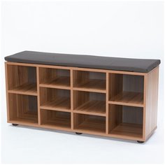 Обувница банкетка тумба для обуви Орех/Шоколад 1042х500х295 Letta