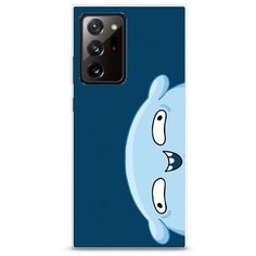 Силиконовый чехол "Подушка синий фон" на Samsung Galaxy Note 20 Ultra / Самсунг Галакси Ноут 20 Ультра Case Place