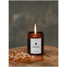 Ароматическая свеча / свеча ароматизированная / KAORI, 160 мл, аромат SALTED CARAMEL (соленая карамель)