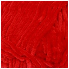 Пряжа "Velour" 100% микрополиэстер 170м/100г (846 красный) 1моток 3345084 Yarn Art