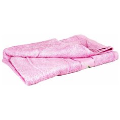 Розовое махровое банное полотенце UTEX 130 х 70 см, с узором