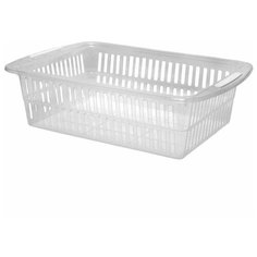 Корзина универсальная Plast Team, полипропилен, 460x310x135мм, прозрачная