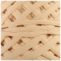 Пряжа трикотажная Saltera широкая, 100 м*300 г, 7-9 мм, 50 капучино