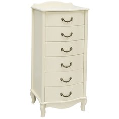 Комод Leset Джульетта узкий 6 ящиков, Дуб шампань