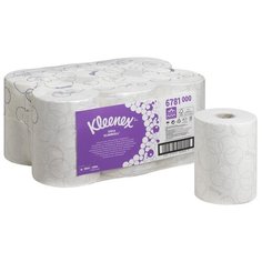 Полотенца бумажные Kleenex Ultra Slimroll 6781 двухслойные белые в рулонах 6 рул.