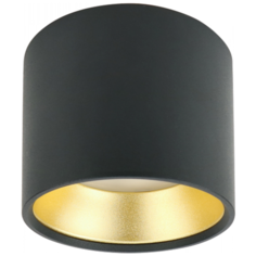 ЭРА OL8 GX53 BK/GD Подсветка ЭРА Накладной под лампу Gx53, алюминий, цвет черный+золото (40/800) ERA