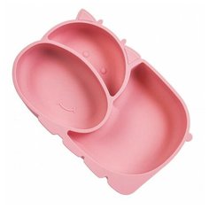 Тарелка Baby Nice Бегемотик SP21/1, розовый