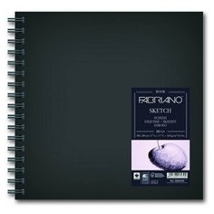 Скетчбук для зарисовок Fabriano Sketch Book 15 х 15 см, 110 г/м², 80 л.