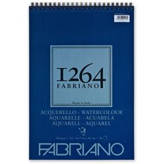 Альбом для акварели Fabriano 1264 WATERCOLOUR 300г/м.кв 29,7х42 (А3) 30л спираль по короткой стороне