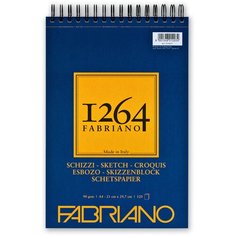 Альбом для графики Fabriano 1264 SKETCH 90г/м.кв 21х29,7 120л спираль по короткой стороне