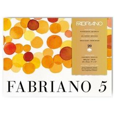 Fabriano Блок для акварели "Disegno 5" 300г/м2 36x51см Grain fin \ Cold pressed 20л склейка по 4 сторонам