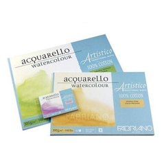 Блок для акварели Fabriano Artistico Traditional White 200г/м.кв 45,5x61см Торшон 15л склейка по 4 сторонам,