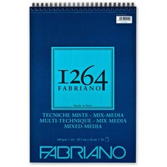 Альбом для смешанных техник Fabriano 1264 MIX MEDIA 300г/м.кв 29,7х42 30л спираль по короткой стороне