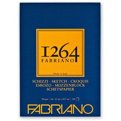Альбом для графики Fabriano 1264 SKETCH 90г/м.кв 21х29,7 (А4) 100л склейка по короткой стороне