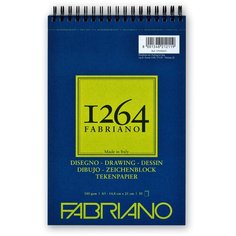 Альбом для графики Fabriano 1264 DRAWING 180г/м.кв 14,8х21 (А5) 30л спираль по короткой стороне
