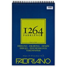 Альбом для графики Fabriano 1264 DRAWING 180г/м.кв 29,7х42 50л спираль по короткой стороне