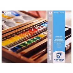 Бумага для акварели Royal Talens Альбом для акварели Van Gogh 300г/м2 18х24см, 12л., склейка по 4 сторонам
