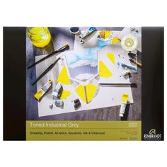 Тонированная бумага Royal Talens Альбом для пастели "Industrial Grey" Rembrandt 180г/м2 A3, 50л., склейка