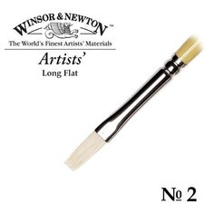 Кисть Winsor&Newton Кисть щетина плоская удлиненная №2 Winsor&Newton ARTISTS Long Flat